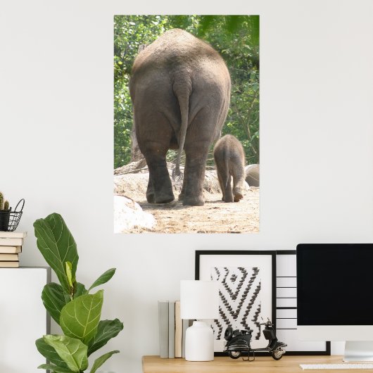 母子 ポスター (ホームオフィス)