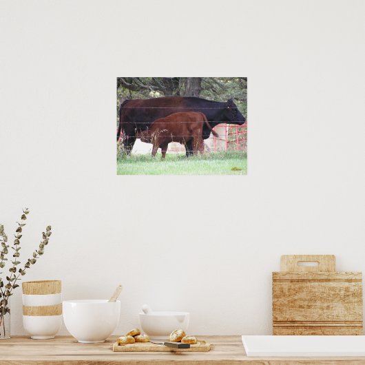 母子 ポスター (キッチン)