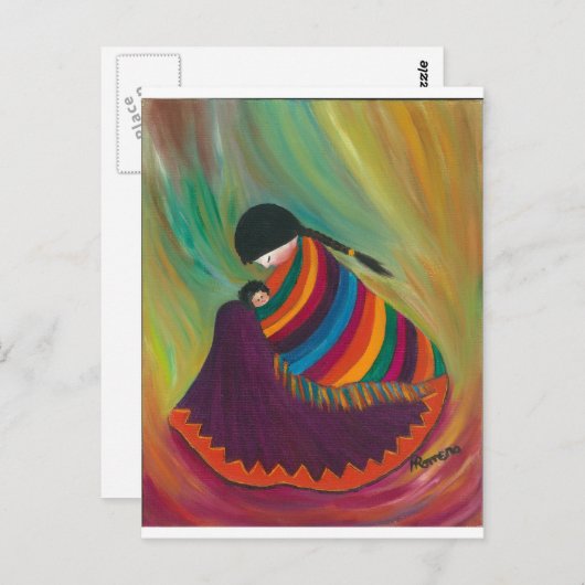 母子 ポストカード (正面/裏面)