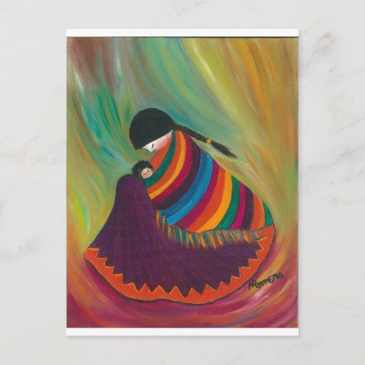 母子 ポストカード (正面)