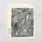 母子 ポストカード (正面/裏面)