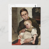 母子 ポストカード (正面/裏面)