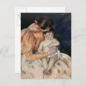 母子， 1890年代 ポストカード (正面/裏面)