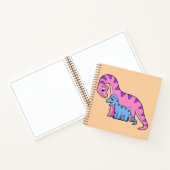 母子brachiosaurusイラストレーション。 ノートブック (内部)