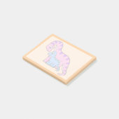 母子brachiosaurusイラストレーション。 ポストイット (アングル)