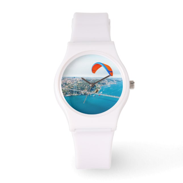 母岩の上飛んでいるのパモトルのパイロット 腕時計 (正面)