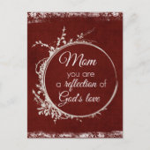 母引用文:神の愛の反映 ポストカード (正面)