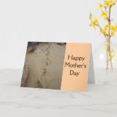 母後を追の足跡 カード (黄色い花)