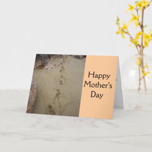 母後を追の足跡 カード (黄色い花)