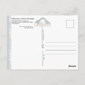 『母後を追の足跡』 ポストカード (裏面)