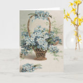 母忘れ日カードのバスケット カード (黄色い花)