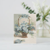 母忘れ日カードのバスケット ポストカード (スタンド正面)