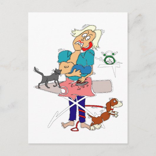 母忙し母の日， ZSSG ポストカード (正面)