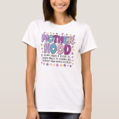 母性いくつかの日私はそれを紫ロックパターン(の模様が)ある Tシャツ (正面)