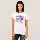 母性いくつかの日私はそれを紫ロックパターン(の模様が)ある Tシャツ (正面フル)