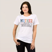 母性おもしろい トライブレンドＴシャツ (正面全面)