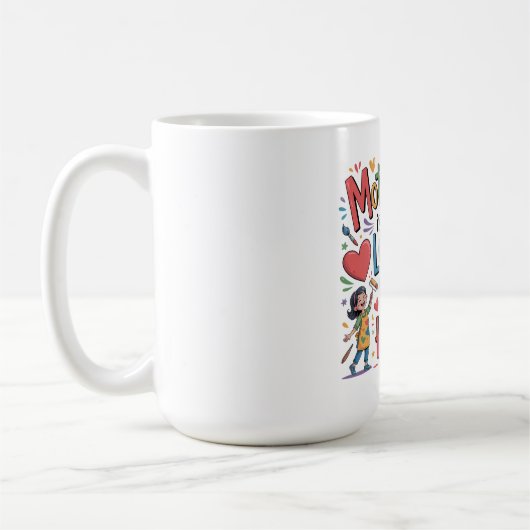 母性とは、心から愛することの芸術である コーヒーマグカップ (左)