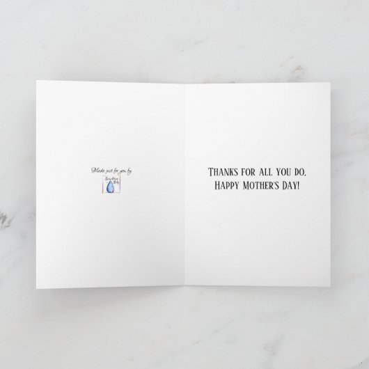 母性には8本の腕のタコが必要アートです カード (内部)