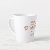 母性のようなフードは無い カフェラテマグ (左アングル)