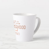 母性のようなフードは無い カフェラテマグ (右アングル)