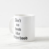 母性のようなフードは無い コーヒーマグカップ (正面左)