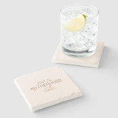 母性のようなフードは無い ストーンコースター (横)