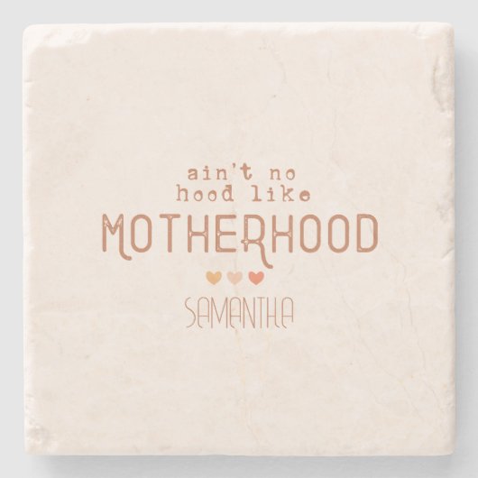 母性のようなフードは無い ストーンコースター (正面)