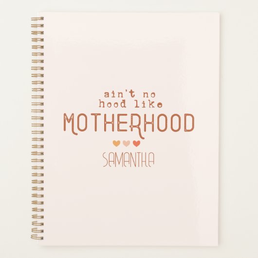 母性のようなフードは無い プランナー手帳 (正面)