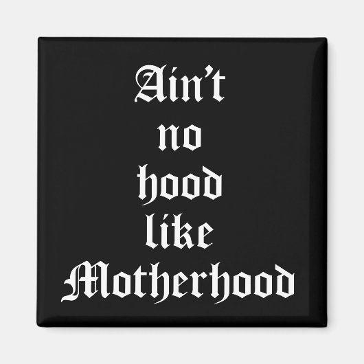 母性のようなフードは無い マグネット (正面)