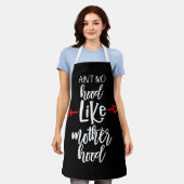 母性のような頭巾はない エプロン (着用した状態)