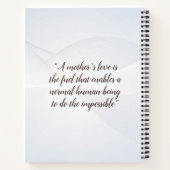 母性の旅をノートに変える ノートブック (裏面)