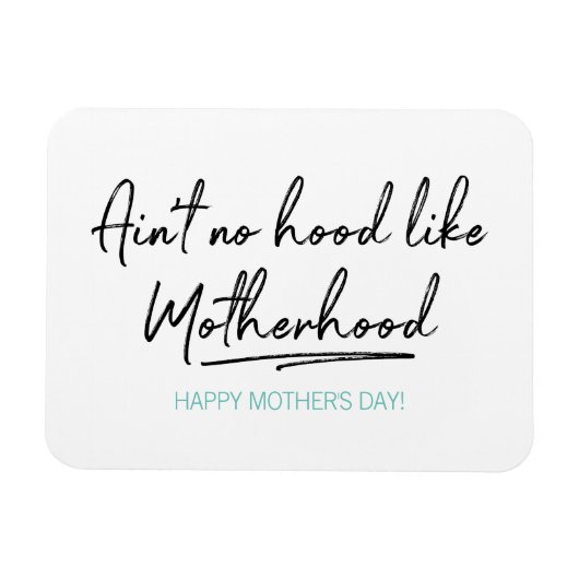 母性の母の日の磁石のようなフードなし マグネット (横)