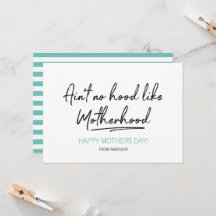 母性の母の日カードのようなフードなし