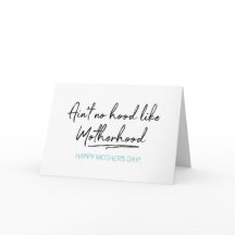 母性の母の日カードのようなフードなし