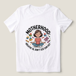 母性の深呼吸イラスト トライブレンドＴシャツ