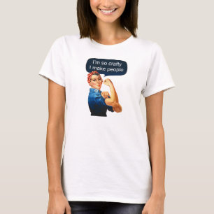 母性の"私はあります従って悪賢い、私は人々"のTシャツ作ります Tシャツ