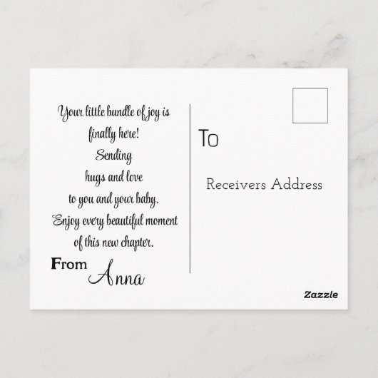 母性へようこそ ポストカード (裏面)