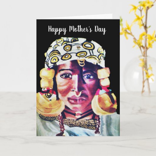 母性カードの実施形態 カード (黄色い花)