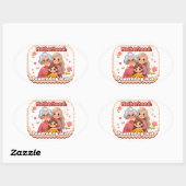 母性ステッカー 楕円形シール (シート)