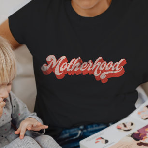 母性レトロおもしろい母ママ母の日 Tシャツ