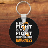 母性多発性硬化症認識度女性Ms キーホルダー (正面)
