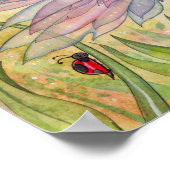 母性妖精と赤ちゃんファンタジーアートイラスト ポスター (角)