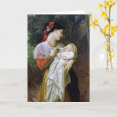 母性崇拝ヴィンテージ芸術 カード (黄色い花)