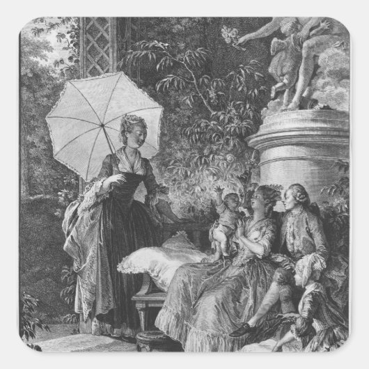 母性愛の歓喜 スクエアシール (正面)