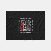 母性愛-すばらしい事の母全員は フリースブランケット (正面(横))