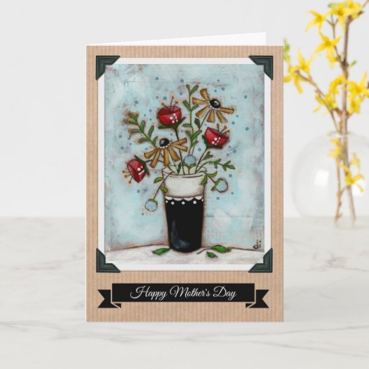 母性愛-母の日カード カード (黄色い花)