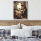 母性愛(油オン・キャンバス) キャンバスプリント (インサイチュ (寝室))