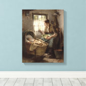 母性愛(油オン・キャンバス) キャンバスプリント (インサイチュ (ウッドフロア))