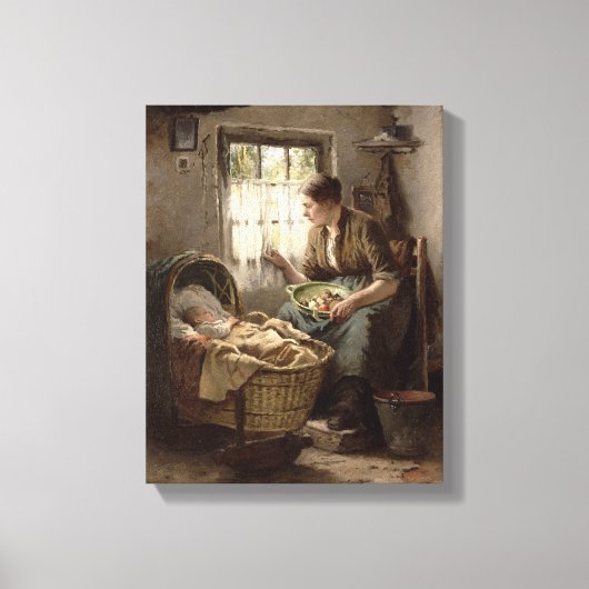 母性愛(油オン・キャンバス) キャンバスプリント (正面)