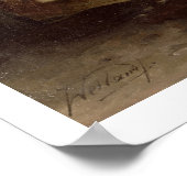 母性愛(油オン・キャンバス) ポスター (角)